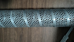 Станок изготовления спиральных каркасов для фильтров с штампом.